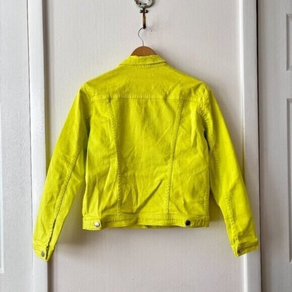 L'agence Celine Denim Jacket in Citron - Picture 7 of 9